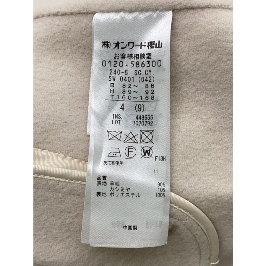 ICB◇ウールリバーピーコート/ウールコート/4/ウール/中国製/IVO/無地