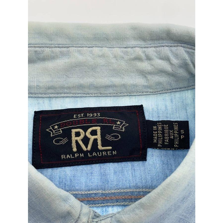 RRL◇シャンブレーシャツ/ペンキ加工/シャンブレー/マチ付き