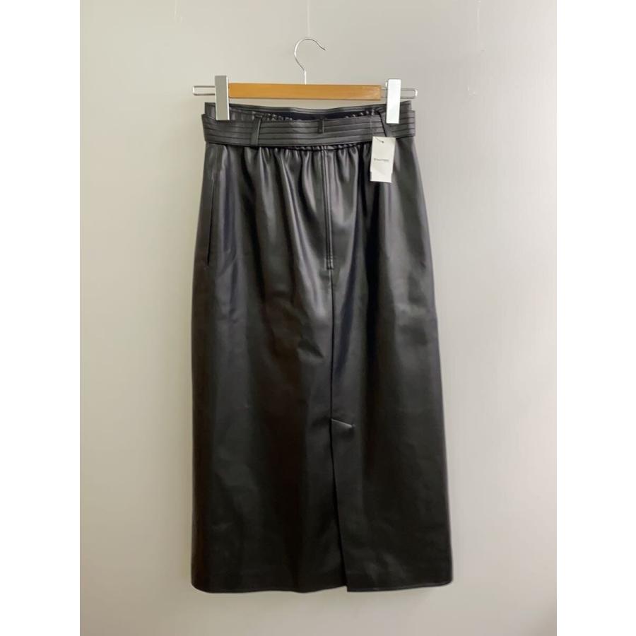 Rene◇ロングスカート/36/フェイクレザー/BLK/無地/6344170 : セカンド