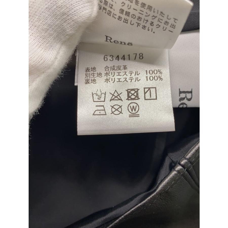 Rene◇ロングスカート/36/フェイクレザー/BLK/無地/6344170 : セカンド