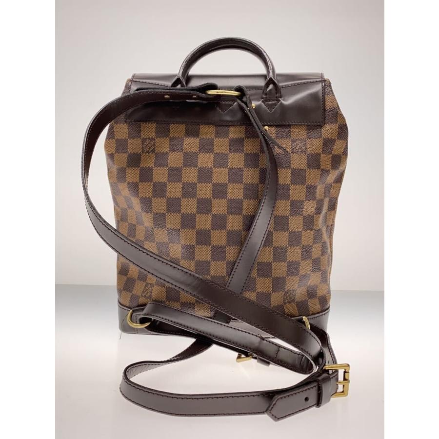 LOUIS VUITTON◆ソーホー_ダミエ・エベヌ/PVC/BRW/総柄_2