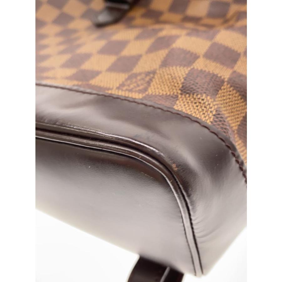 LOUIS VUITTON◆ソーホー_ダミエ・エベヌ/PVC/BRW/総柄_7