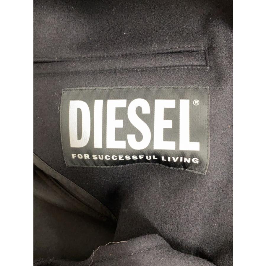 DIESEL◆チェスターコート/46/ウール/BLK/無地/A02374の画像