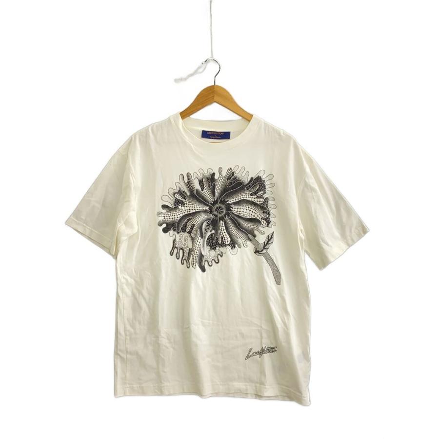 LOUIS VUITTON◇23SS/草間彌生/Tシャツ/L/コットン/WHT/プリント 