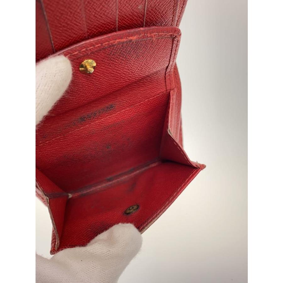LOUIS VUITTON◇ポルト・ビエ・コンパクト_エピ_RED/レザー/RED/メンズ
