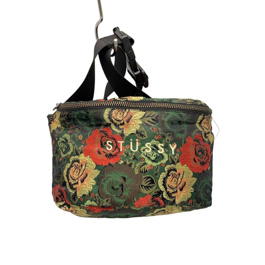 stussy ショルダーバッグ STUSSY◇ショルダーバッグ/ポリエステル/GRN/花柄 : セカンド
