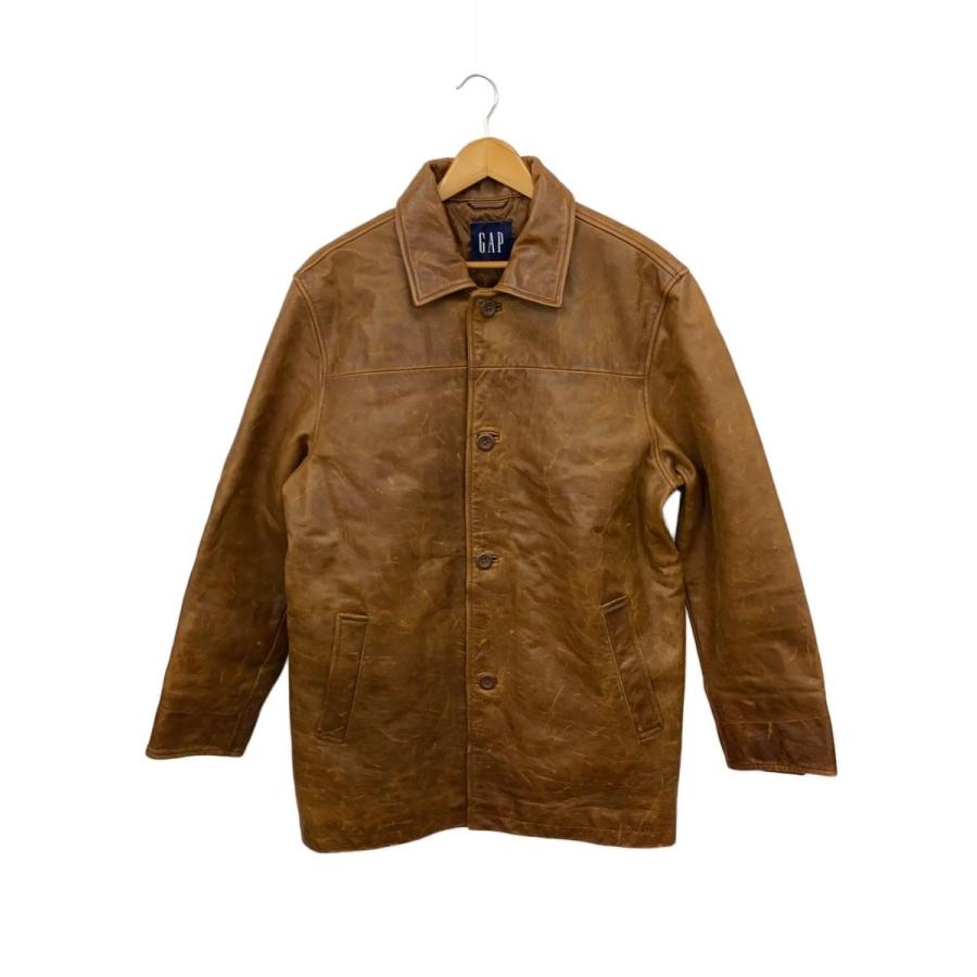 GAP◇レザージャケット・ブルゾン/M/レザー/CML : セカンドストリート