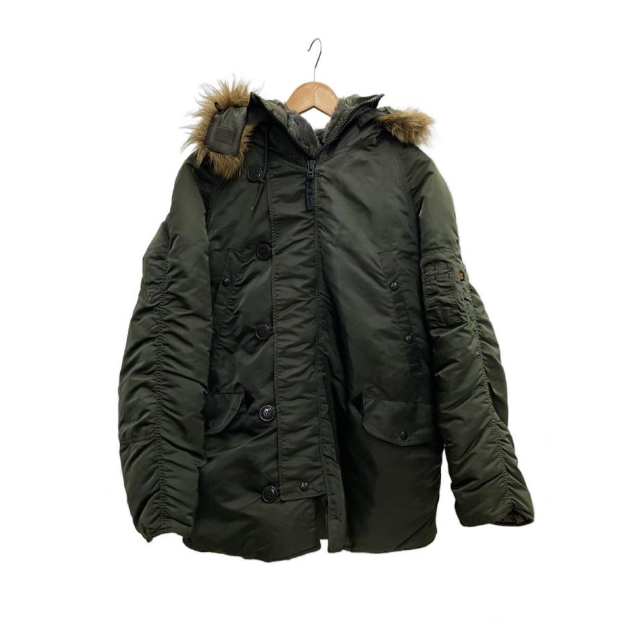 ALPHA INDUSTRIES◇モッズコート/M/ナイロン/KHK/無地/3A382