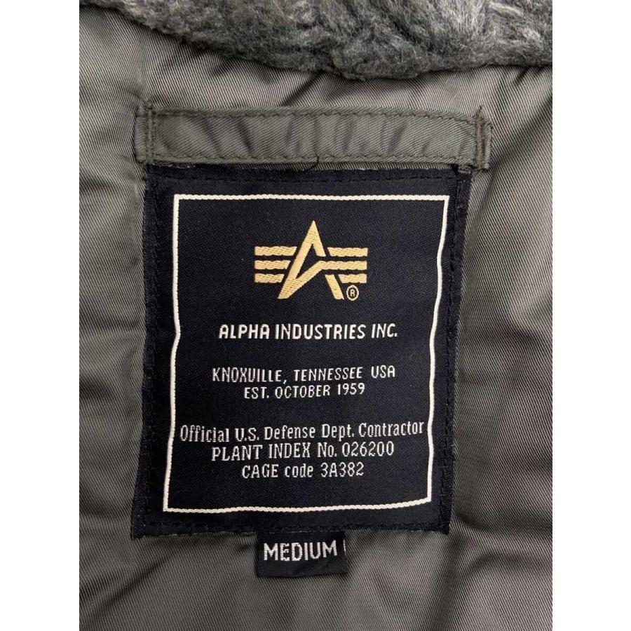 ALPHA INDUSTRIES◇モッズコート/M/ナイロン/KHK/無地/3A382