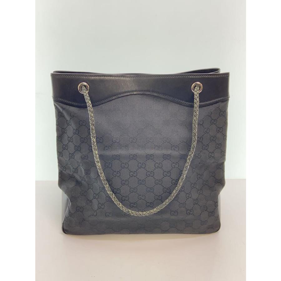 GUCCI◇トートバッグ_GGキャンバス/キャンバス/BLK/モノグラム