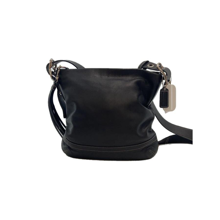 COACH◇ショルダーバッグ/レザー/BLK/無地/F01415// : セカンド