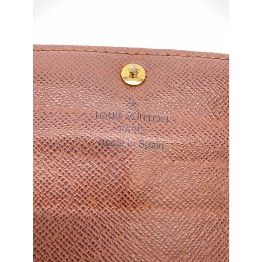 LOUIS VUITTON◇長財布/ポルトフォイユ・サラ/レザー/BRW/モノグラム