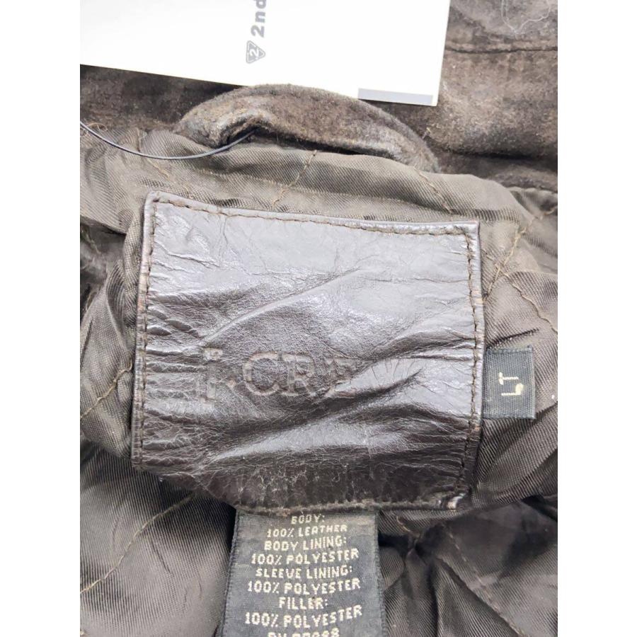 J.CREW◇レザージャケット・ブルゾン/90-00s/L/スウェード/BRW 
