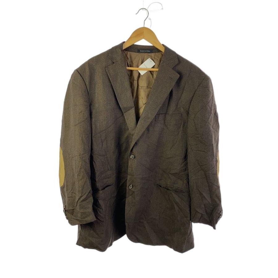 PENDLETON◇テーラードジャケット/90s/43R/ウール/BRW/千鳥格子