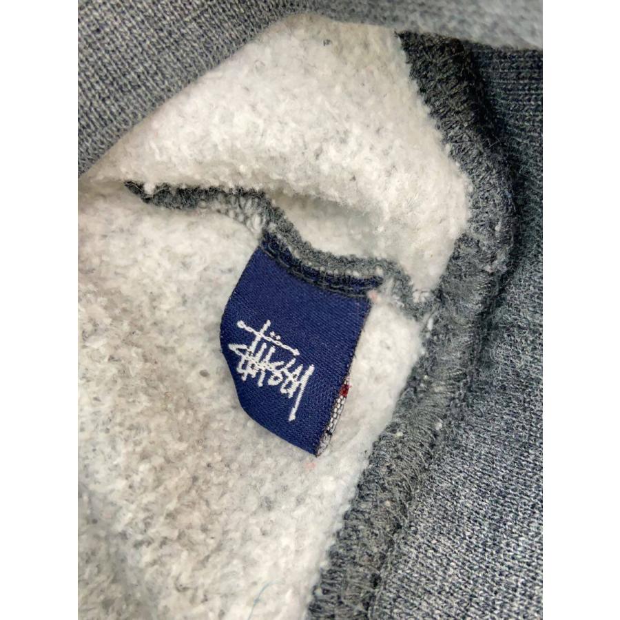 STUSSY◇OLD/スウェット/紺タグ/90-00s/L/コットン/GRY/プリント