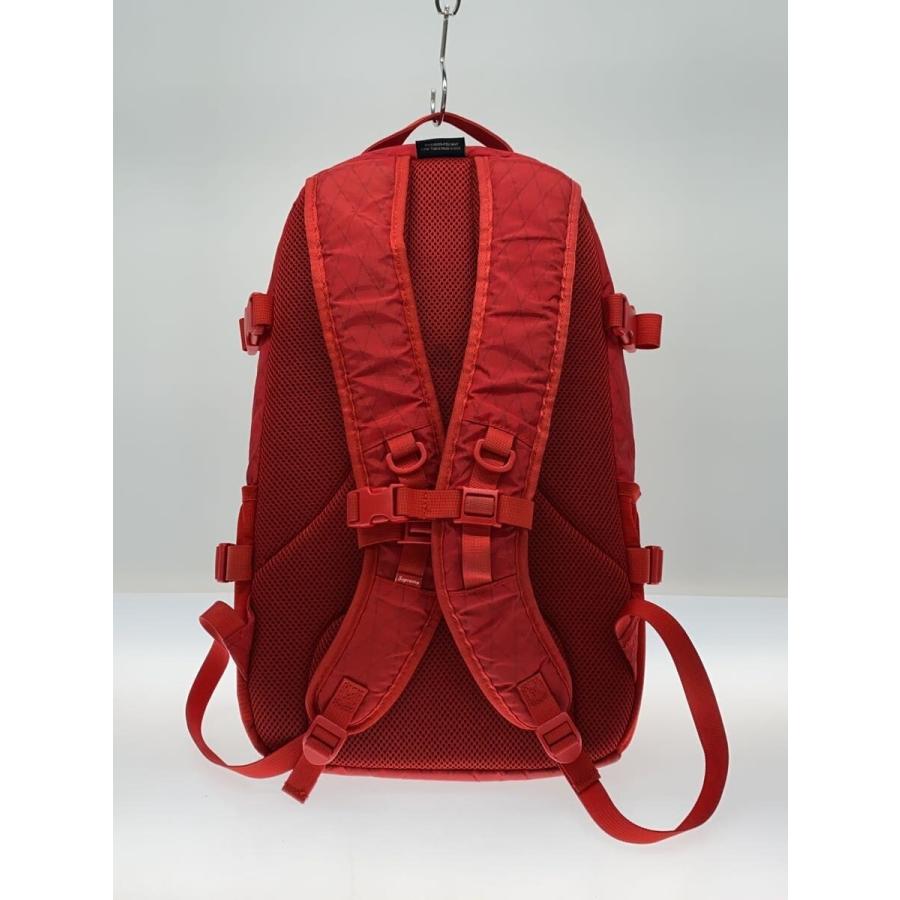 Supreme◇18AW Backpack/リュック/メッシュ穴有/汚れ有//RED/プリント