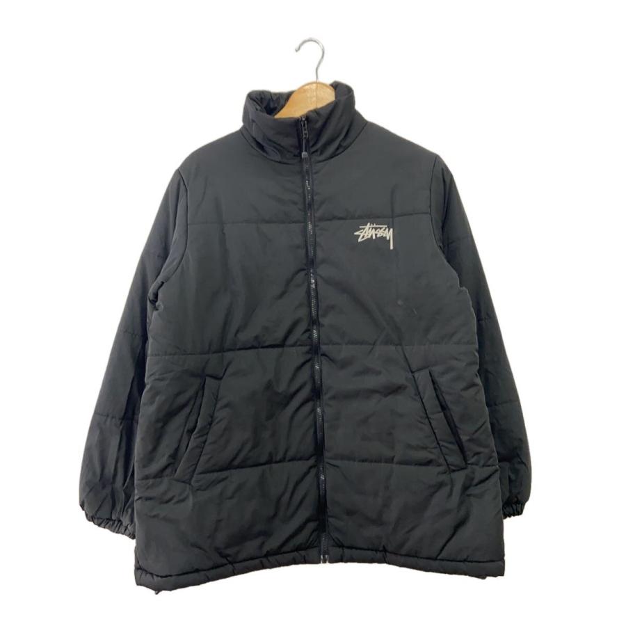 STUSSY◇ダウンジャケット/6/ポリエステル/BLK// : セカンドストリート