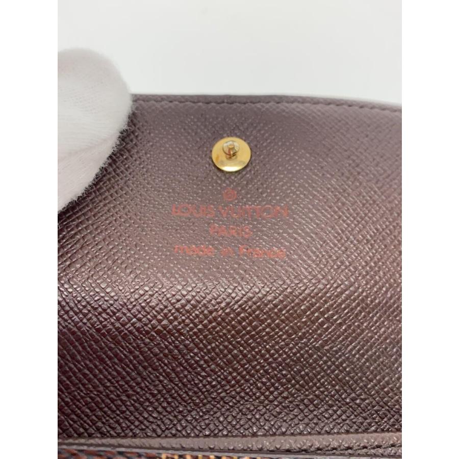 LOUIS VUITTON◇ポルト・モネ・ビエ・カルト・クレディ_ダミエ・エベヌ