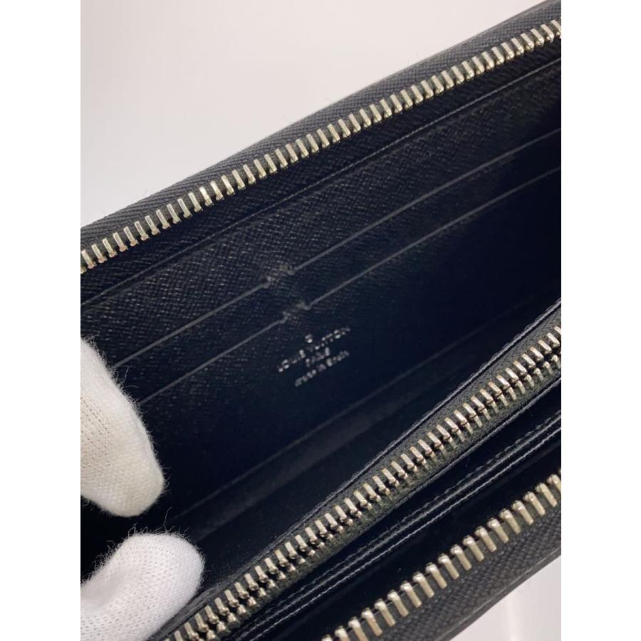 LOUIS VUITTON◇ジッピー・ウォレット_エピ/レザー/BLK/無地/メンズ