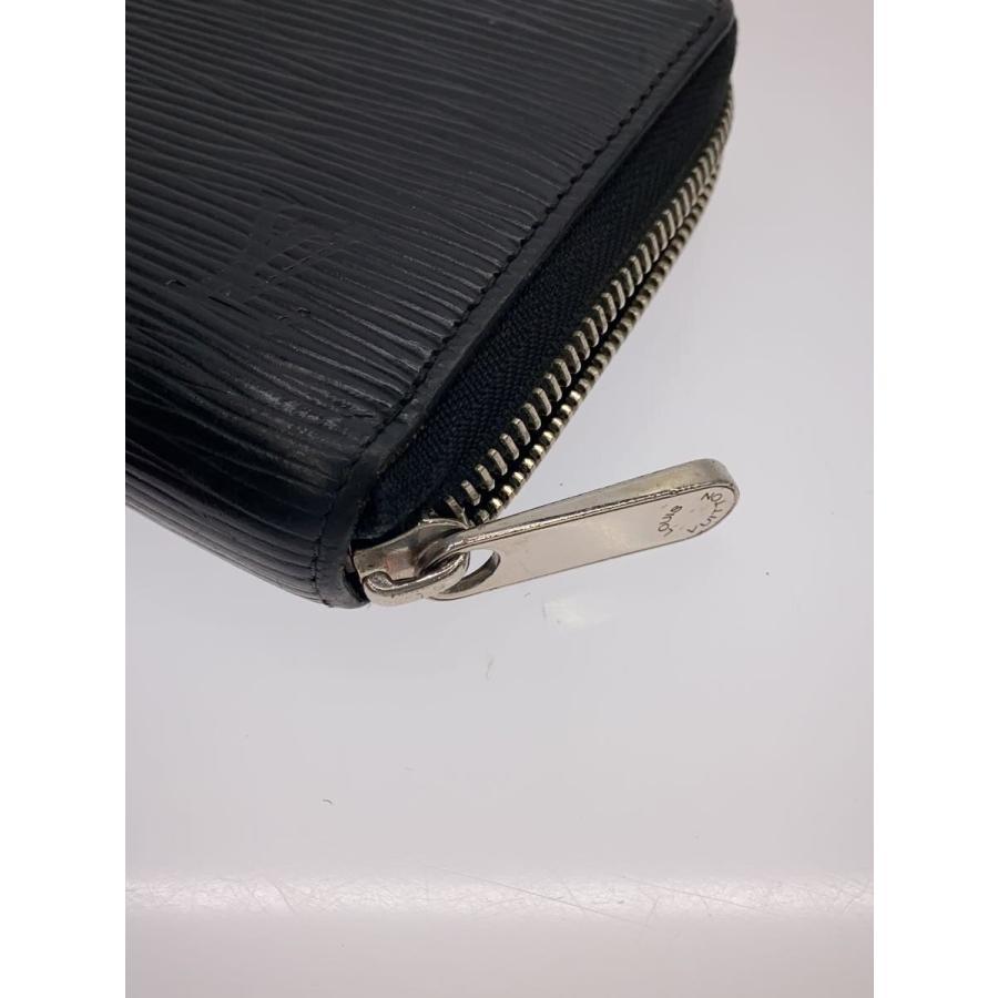 LOUIS VUITTON◇ジッピー・ウォレット_エピ/レザー/BLK/無地/メンズ