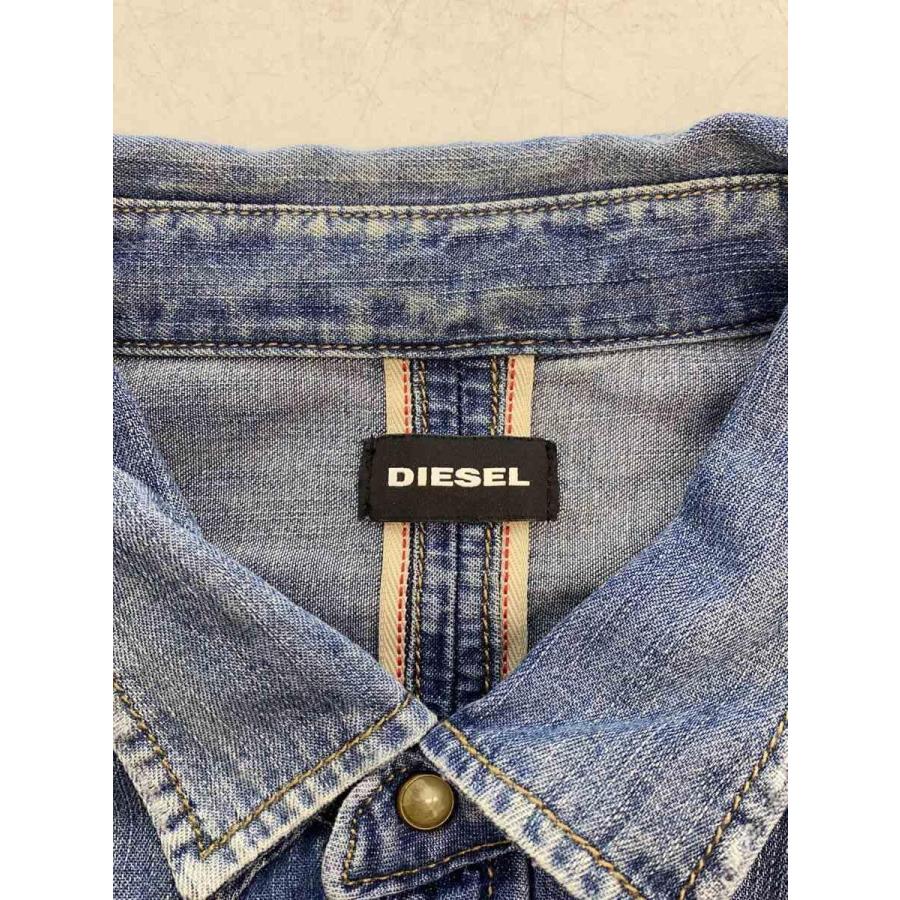 DIESEL◆長袖シャツ/XL/コットン/BLU/無地｜ssol-shopping｜03