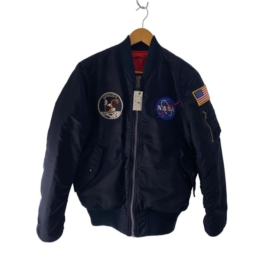 ALPHA INDUSTRIES◇フライトジャケット/L/ナイロン/NVY/MIL-J-82790J
