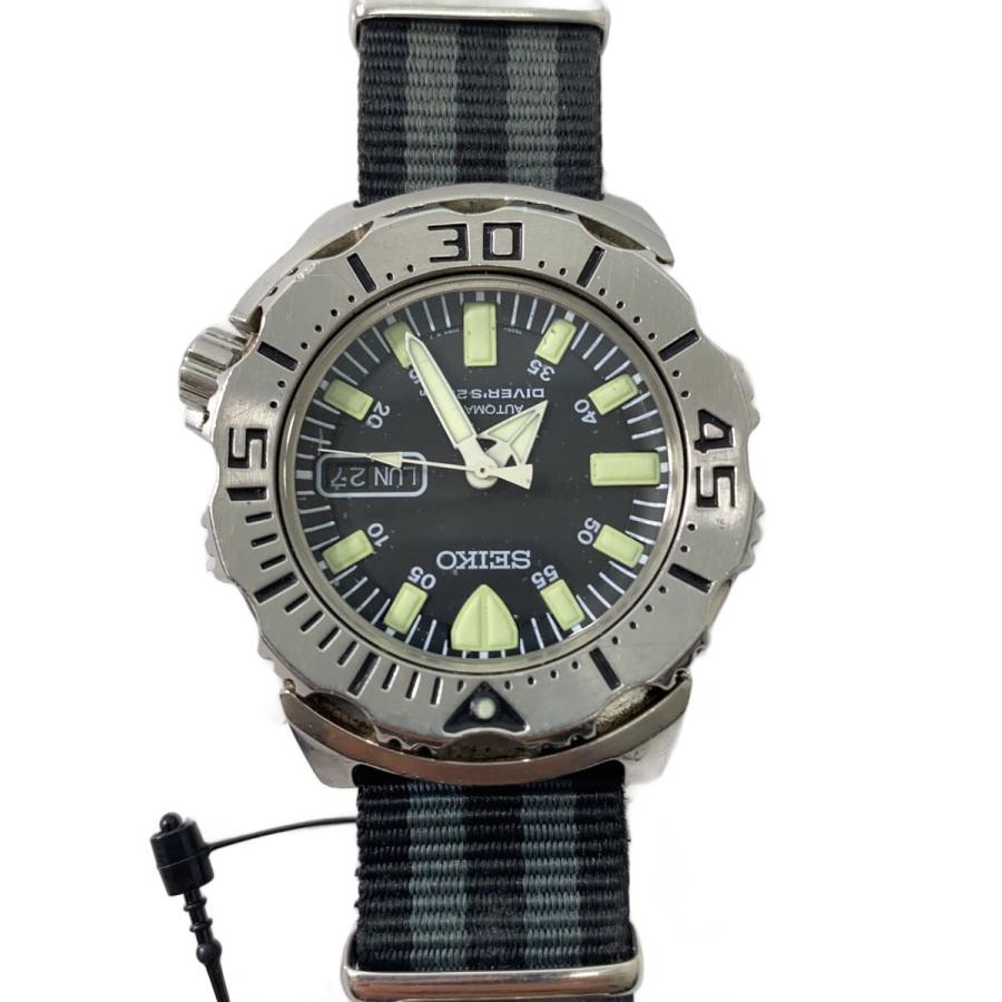 SEIKO 自動巻きダイバーズウォッチ 7S26-0350 SEIKO◇自動巻腕時計/アナログ/BLK/7S26-0350// : セカンドストリート