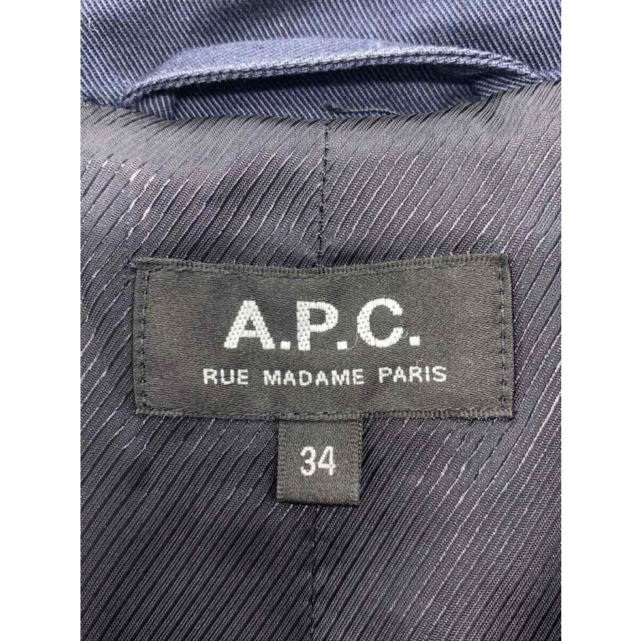 A.P.C.◆トレンチコート/34/コットン/NVY/23166-1-26401｜ssol-shopping｜03