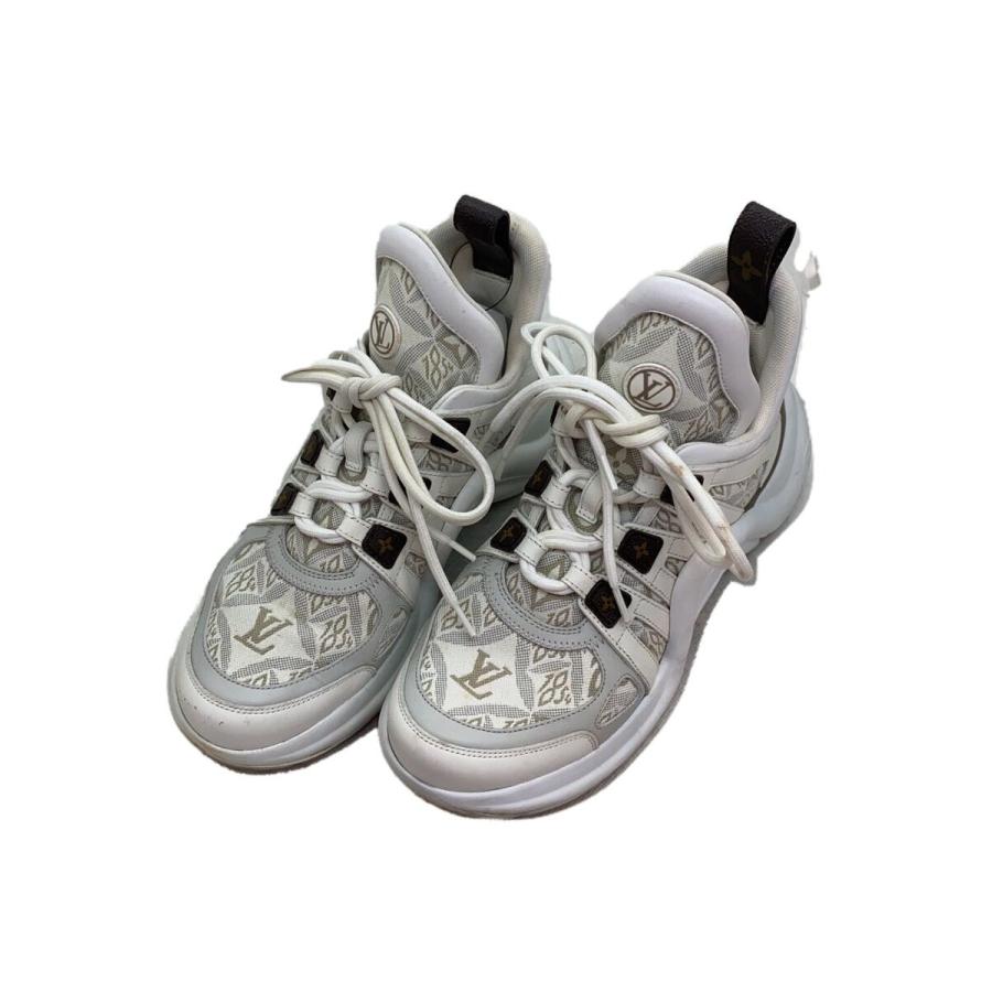 LOUIS VUITTON◇1854LVライン アークライト スニーカー/38/WHT/0291