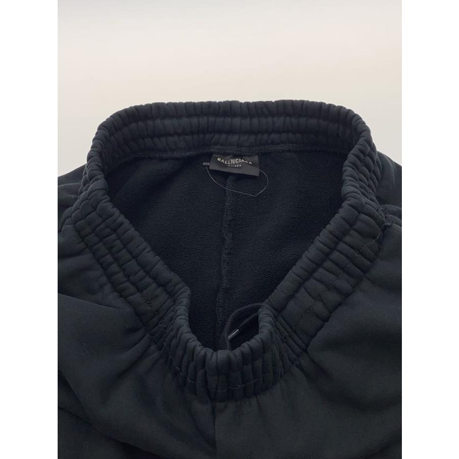 BALENCIAGA◇バギースウェットパンツ/ダメージ加工/XS/コットン/BLK