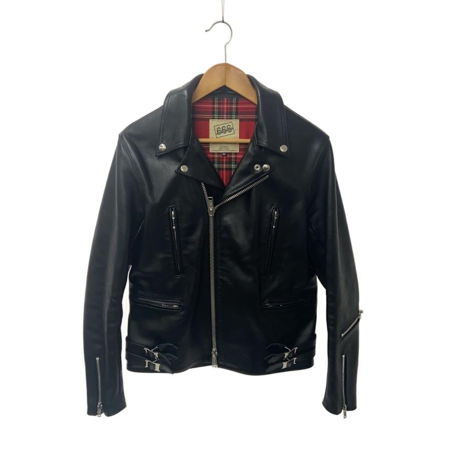 666 Leather Wear◇LJM-1/サイドベルトライダース/STEERHIDE/ダブル