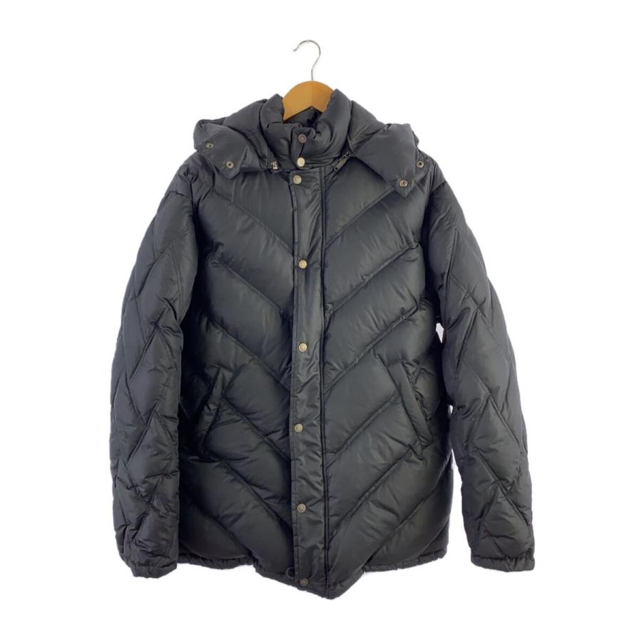 VERSACE ダウンジャケット 48サイズ　美品 VERSUS VERSACE◇ダウンジャケット/48/ナイロン/BLK/無地 : セカンド