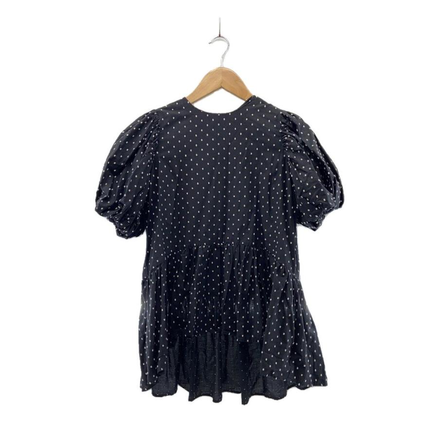 TSURU By MARIKO OIKAWA◇半袖ブラウス/FREE/コットン/GRY/BL-1228800 