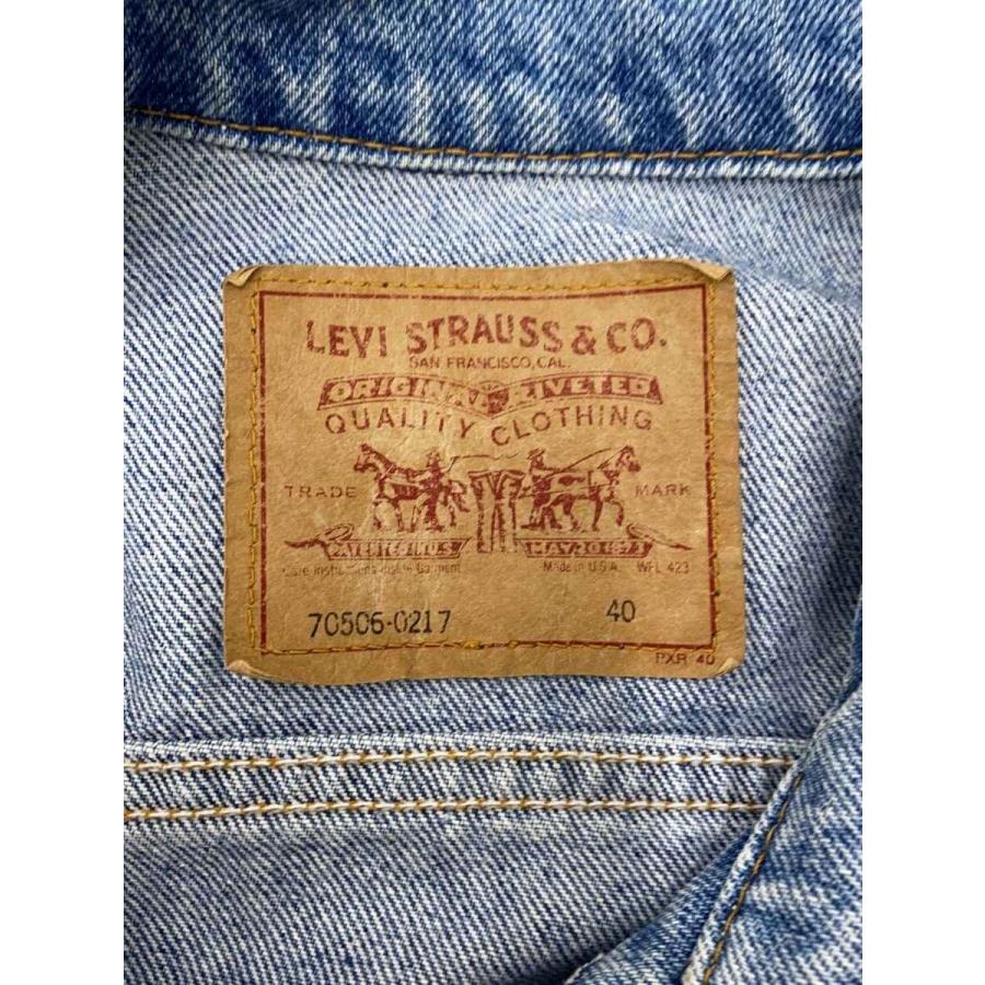 Levi's◇Gジャン/40/デニム/BLU/無地/70506-0217/USA製/状態考慮