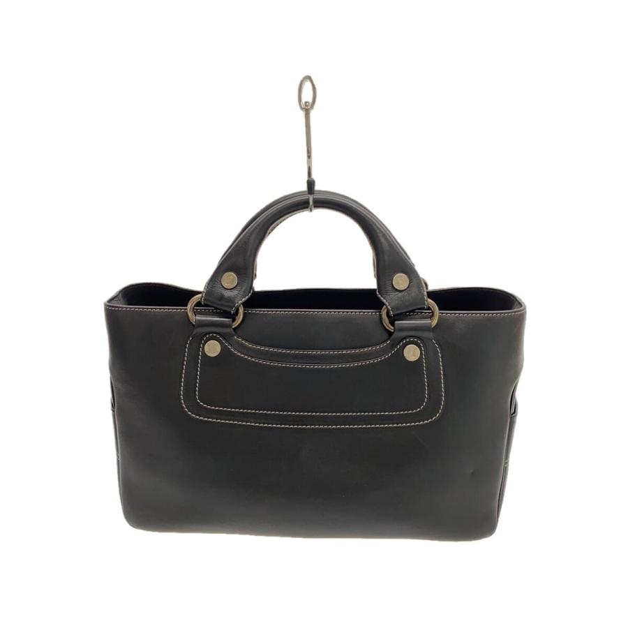 CELINE◇トートバッグ/レザー/BLK/ブギーバッグ CELINE◇トートバッグ/レザー/BLK/ブギーバッグ