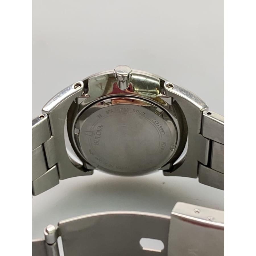 BULOVA◇Classic Quartz Calendar Mens Watch/ステンレス/BLU/SLV
