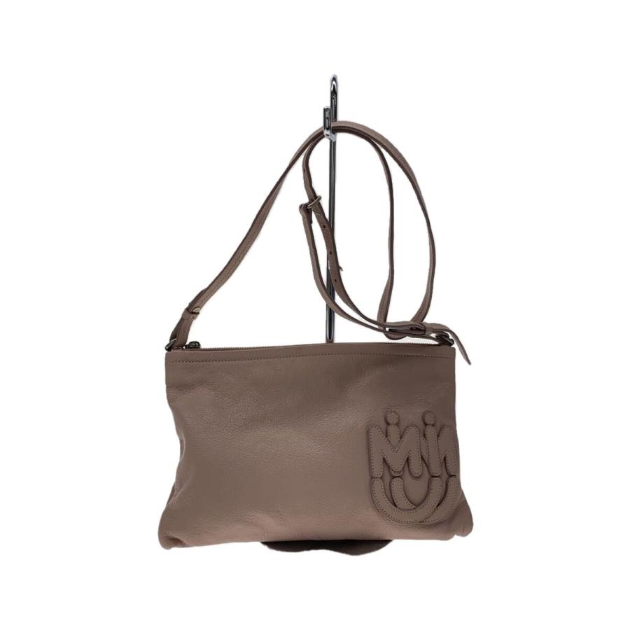 MIU MIU◇e ticons/ショルダーバッグ/レザー/PNK// : セカンド  