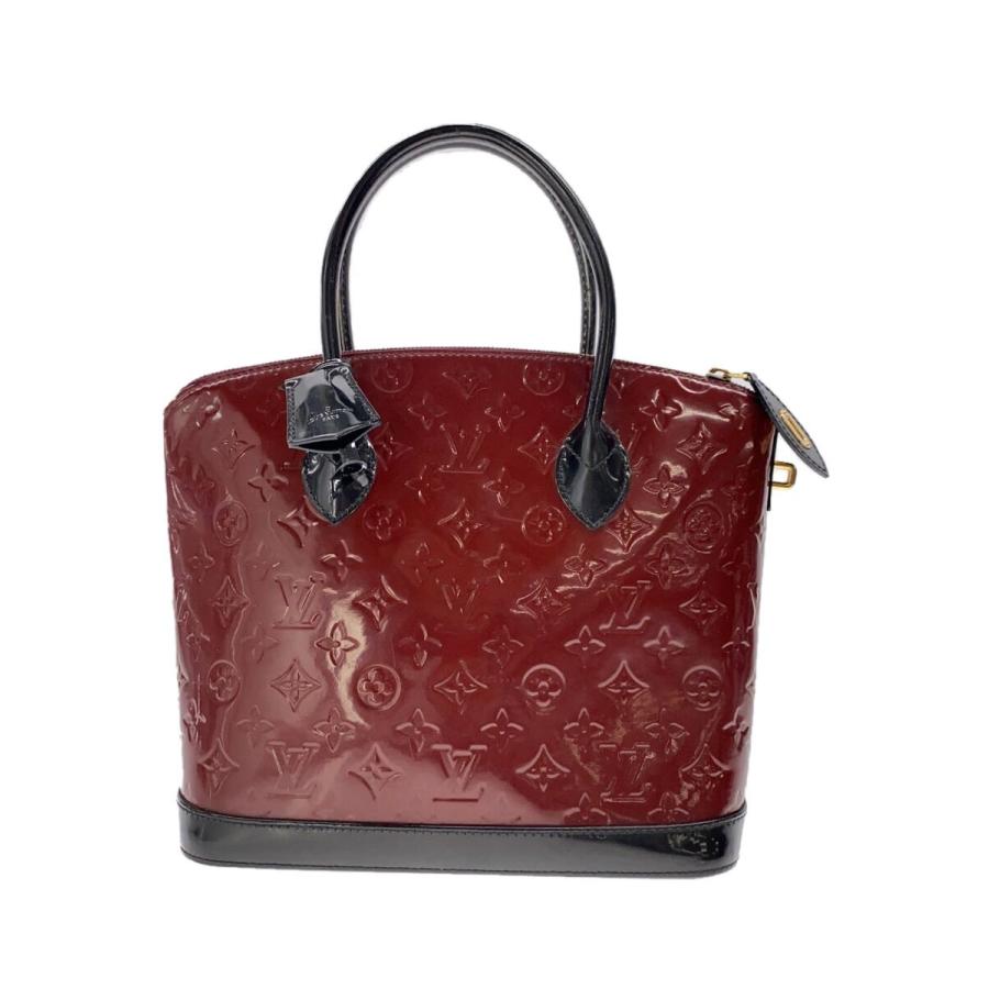 LOUIS VUITTON◇ロックイットPM_モノグラム・ヴェルニ_RED/エナメル