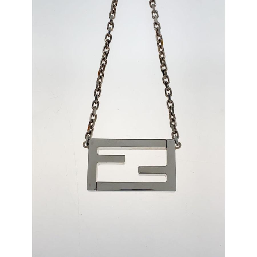 目黒蓮さん着用！【FENDI】バゲット ネックレス シルバーカラー (FENDI
