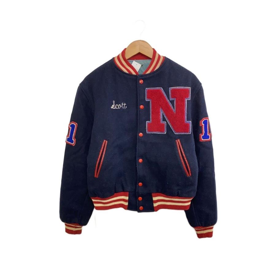 ち*ん様 チャンピオン　50-60s ウールスタジャン Champion◇60s〜70s/スタジャン/--/ウール/NVY : セカンドストリート