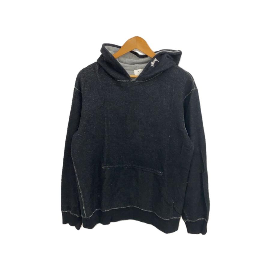 STUSSY◇リバーシブル/パーカー/M/コットン/GRY : セカンドストリート
