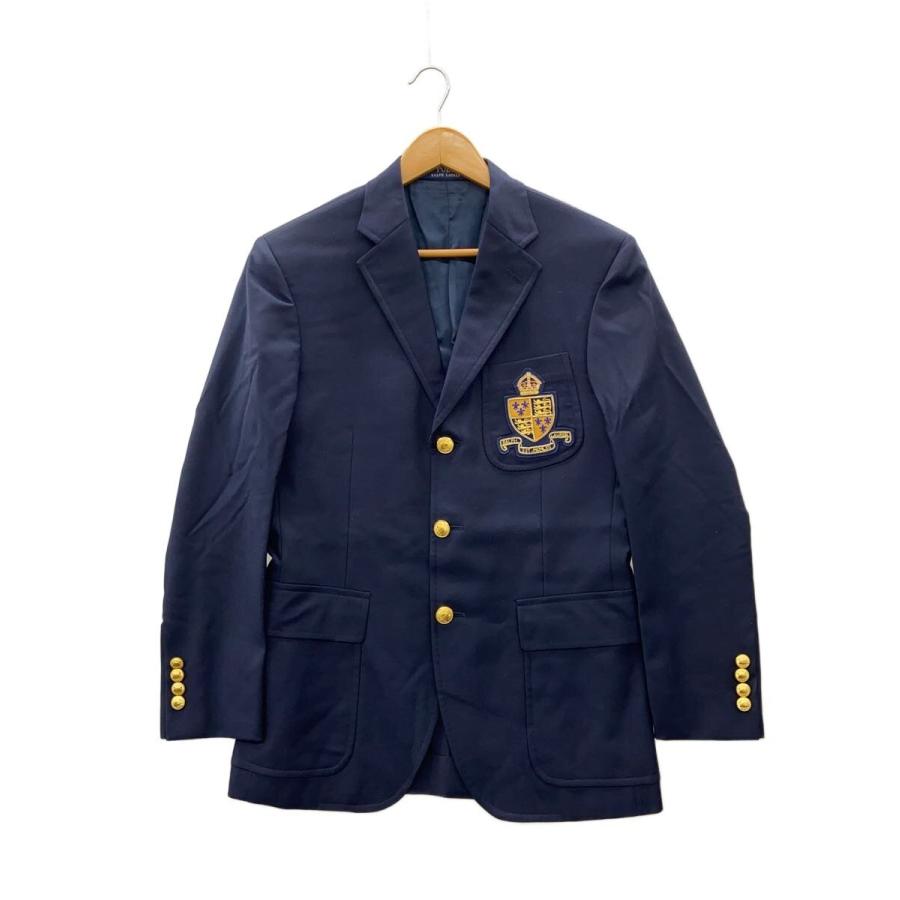 POLO RALPH LAUREN◇紺ブレ/金ボタン/テーラードジャケット/--/ウール 
