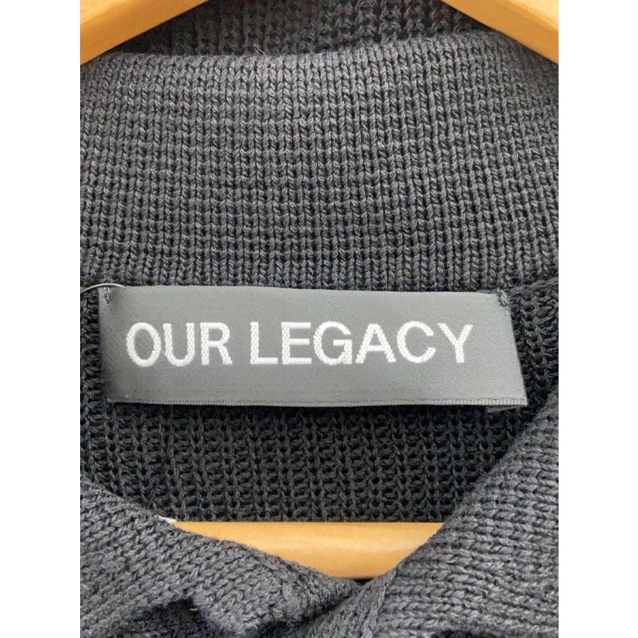 OUR LEGACY◇TRADITIONAL POLO/ポロシャツ/48/コットン/BLK/無地