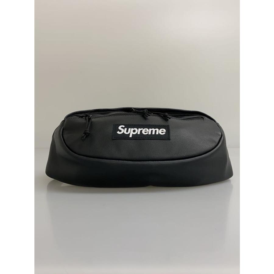 Supreme レザー　ウエストバッグ　黒　23AW Waist Bag 新品 Supreme◇23AW/Leather Waist Bag/ウエストバッグ/レザー/BLK