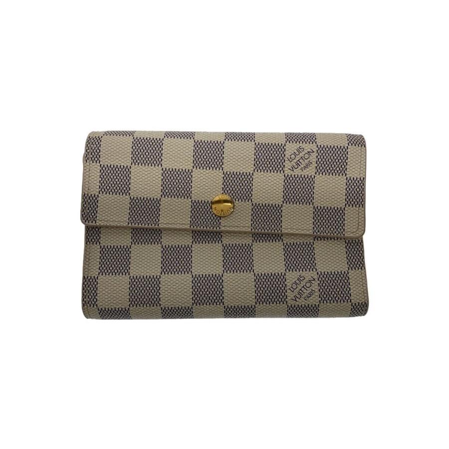 LOUIS VUITTON◇3つ折り財布/PVC/WHT/総柄/レディース/n63068