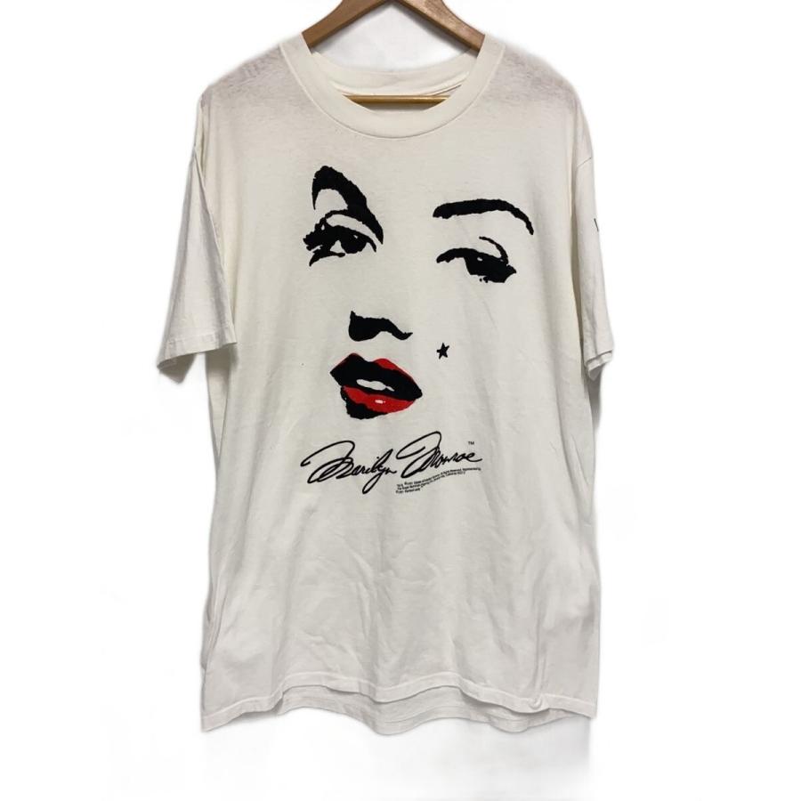 その他ブランド / 90s/マリリンモンロー/Tシャツ/--/コットン/WHT/タグ欠損/ダメージ有/ 90s/マリリンモンロー/Tシャツ/--/コットン/WHT/タグ欠損/ダメージ有