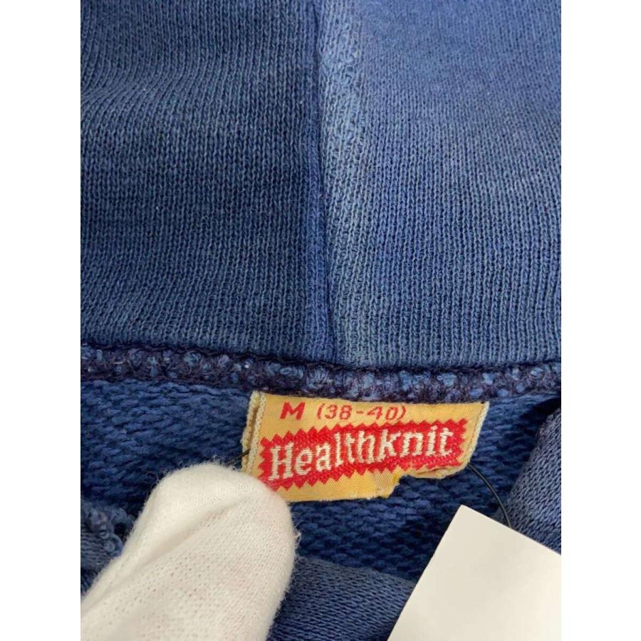 50s healthknit BIG SIZE パーカー ドラポケ Healthknit◇50s/ラグラン/ドラポケ/パーカー/M/コットン/NVY