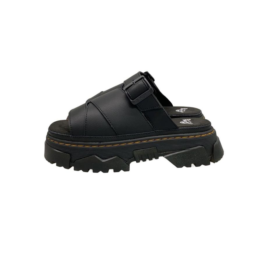 Dr.Martens◇MATTISON SLIDE/サンダル/US8/BLK/レザー/40900001