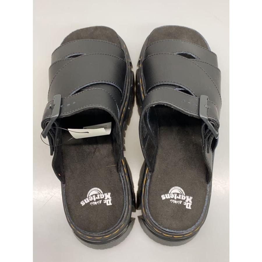 Dr.Martens◇MATTISON SLIDE/サンダル/US8/BLK/レザー/40900001