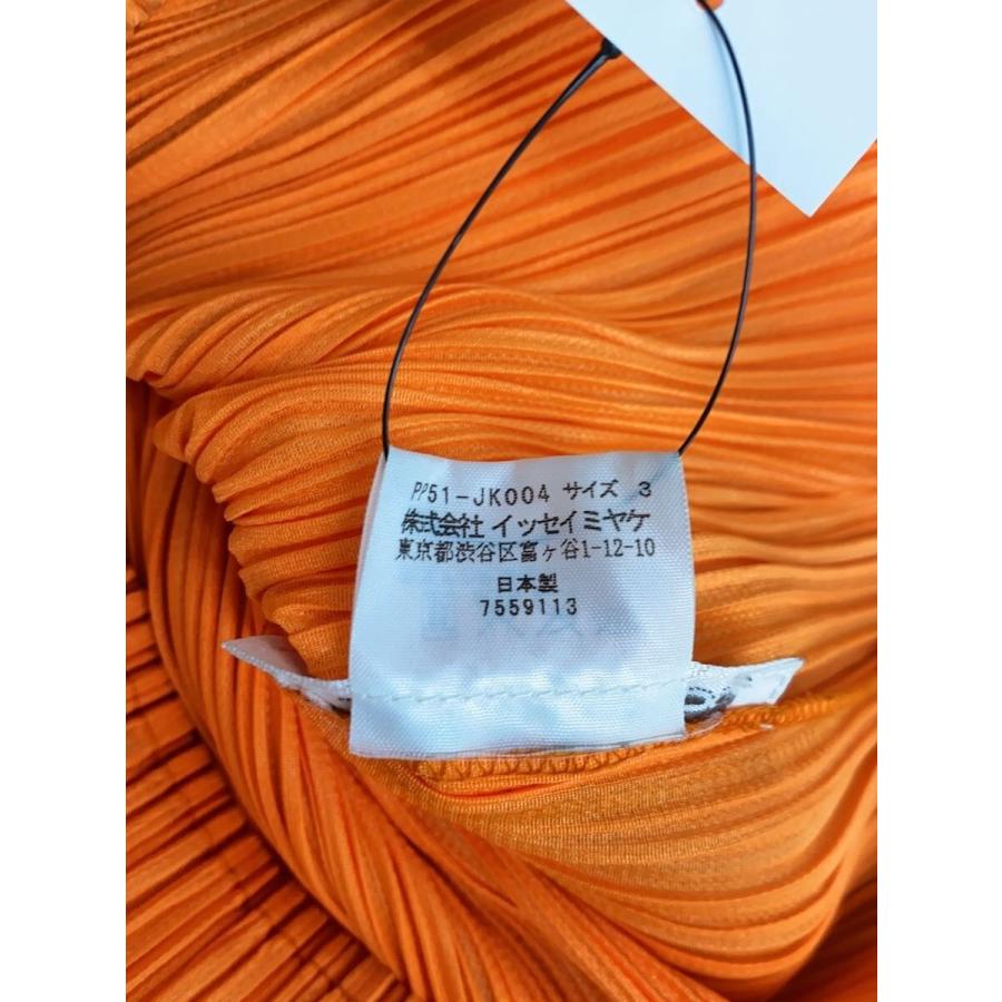 PLEATS PLEASE ISSEY MIYAKE◆ハイネック/プリーツ半袖カットソー/3/ポリエステル/ORN/JK004//_3